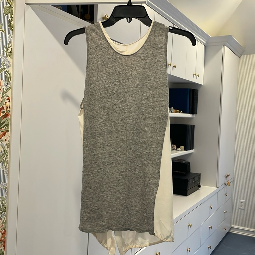 Phillip Lim jersey and silk top